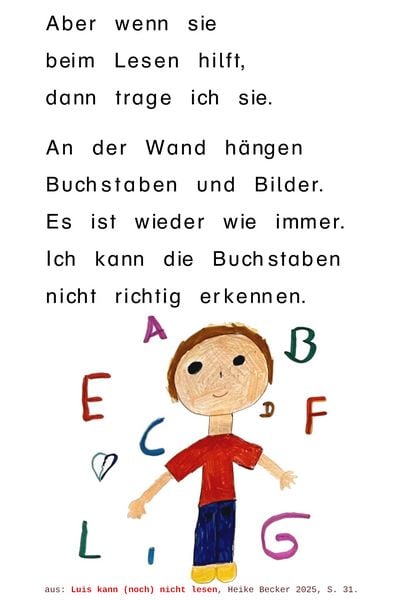 Produktbild: Luis kann (noch) nicht lesen