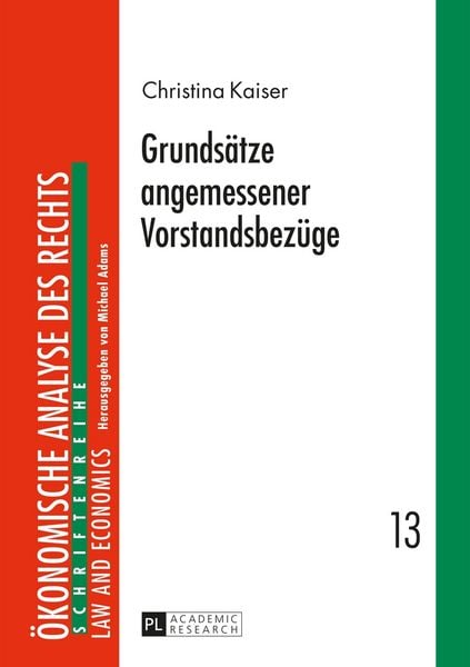 Produktbild: Grunds&auml;tze angemessener Vorstandsbez&uuml;ge