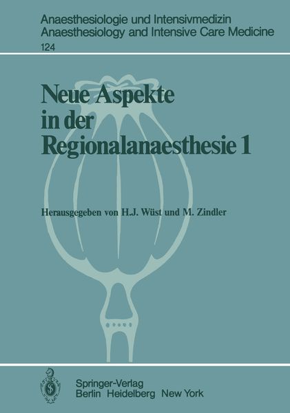 Produktbild: Neue Aspekte in der Regionalanaesthesie 1
