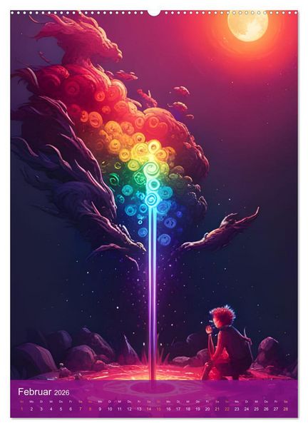 Produktbild: Alle Farben des Regenbogens (hochwertiger Premium Wandkalender 2026 DIN A2 hoch), Kunstdruck in Hochglanz