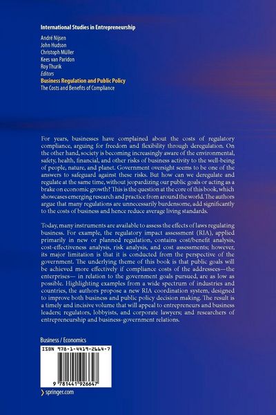 Produktbild: Business Regulation and Public Policy