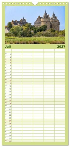 Produktbild: Familienplaner 2027 - Morbihan - Eine Entdeckungsreise in den S&uuml;den der Bretagne mit 5 Spalten (Wandkalender, 21 x 45 cm) CALVENDO
