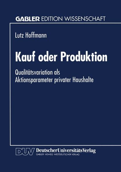 Produktbild: Kauf oder Produktion