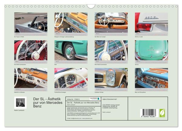 Produktbild: Der SL - &Auml;sthetik pur von Mercedes Benz (Wandkalender 2025 DIN A3 quer), CALVENDO Monatskalender