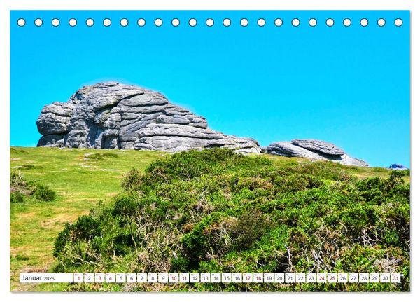 Produktbild: S&uuml;dengland - On the road in Devon und Cornwall (Tischkalender 2026 DIN A5 quer), CALVENDO Monatskalender