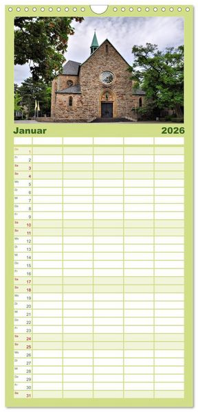 Produktbild: Familienplaner 2026 - Bochum mit 5 Spalten (Wandkalender, 21 x 45 cm) CALVENDO