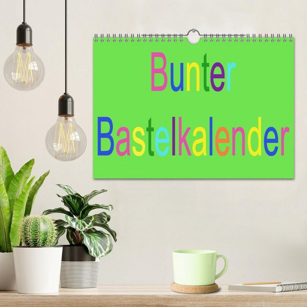 Produktbild: Bunter Bastelkalender (Wandkalender 2026 DIN A4 quer), CALVENDO Monatskalender