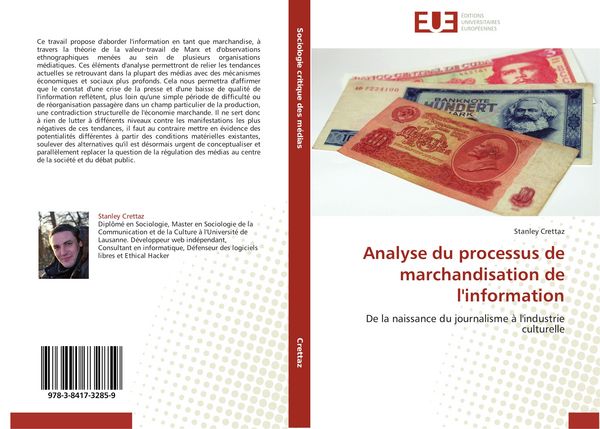 Produktbild: Analyse du processus de marchandisation de l'information