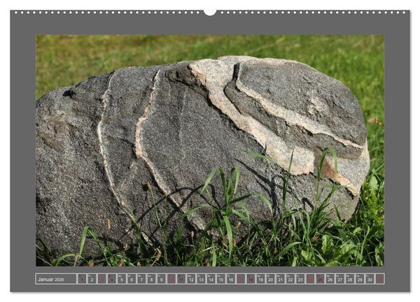 Produktbild: Gesteine und mineralische Bildungen (hochwertiger Premium Wandkalender 2026 DIN A2 quer), Kunstdruck in Hochglanz