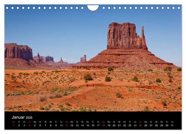 Produktbild: USA - Southwest (Wandkalender 2026 DIN A4 quer), CALVENDO Monatskalender