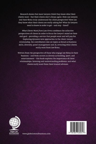 Produktbild: What Clients Want from Law Firms