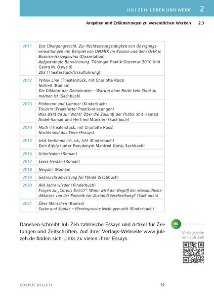 Produktbild: Corpus Delicti von Juli  Zeh - Textanalyse und Interpretation