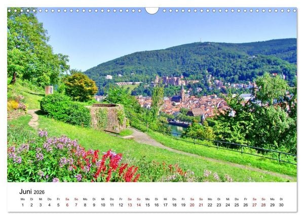 Produktbild: Heidelberg - Heiligenberg und Philosophenweg (Wandkalender 2026 DIN A3 quer), CALVENDO Monatskalender