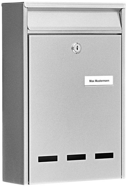 Produktbild: Burg W&auml;chter 61020 POCKET 5871 SI Briefkasten Stahl Silber Schl&uuml;sselschloss