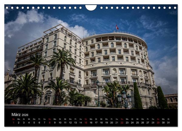 Produktbild: Monaco - Das F&uuml;rstentum an der franz&ouml;sischen Mittelmeerk&uuml;ste (Wandkalender 2026 DIN A4 quer), CALVENDO Monatskalender