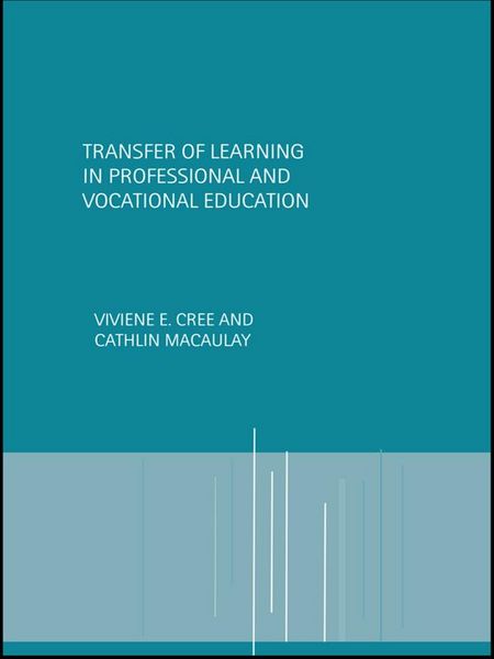 Produktbild: Transfer of Learning in Professional and Vocational Education