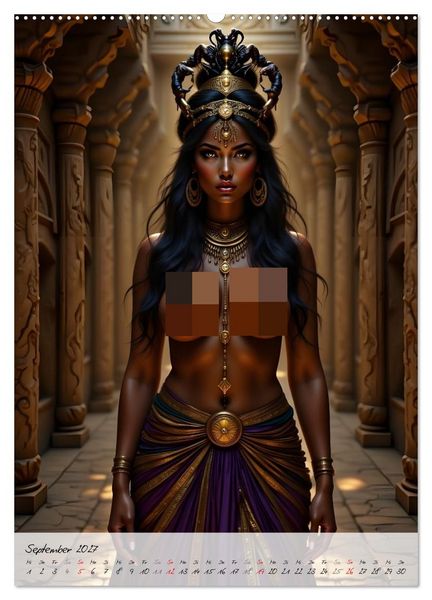 Produktbild: G&ouml;ttinnen der &Auml;gypter (Wandkalender 2027 DIN A2 hoch), CALVENDO Monatskalender