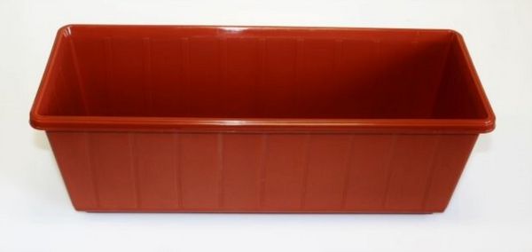 Blumenkasten Kunststoff terrakotta 1m