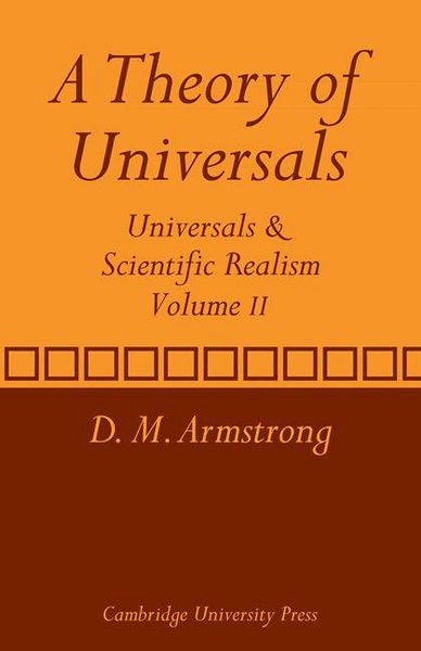Produktbild: A Theory of Universals