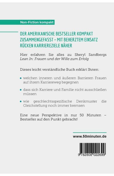 Produktbild: Lean In. Zusammenfassung & Analyse des Bestsellers von Sheryl Sandberg