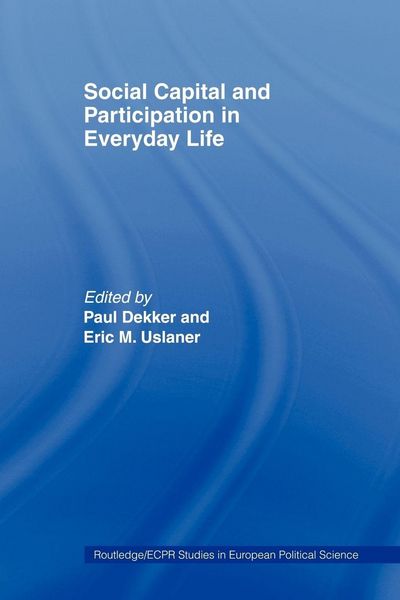 Produktbild: Social Capital and Participation in Everyday Life