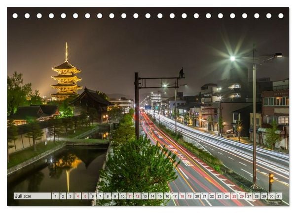Produktbild: Kyoto - &Auml;sthetik der Stille (Tischkalender 2026 DIN A5 quer), CALVENDO Monatskalender