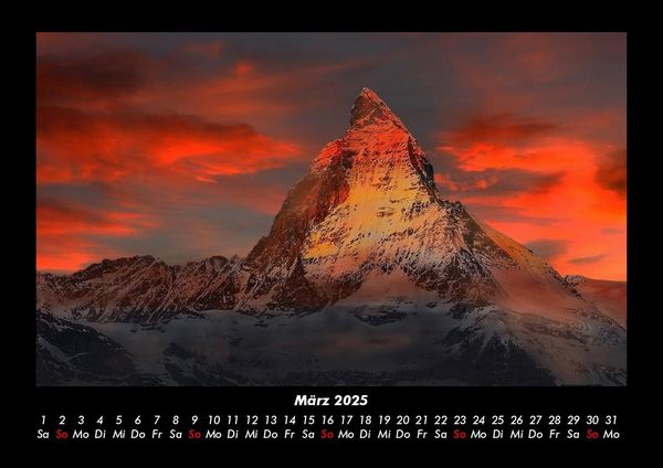 Produktbild: Bergige Welten 2025 Fotokalender DIN A3