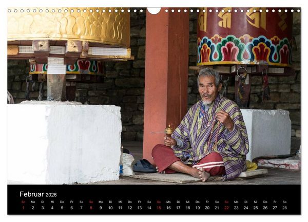 Produktbild: Bhutan - Reise durch das Land des Donnerdrachens (Wandkalender 2026 DIN A3 quer), CALVENDO Monatskalender
