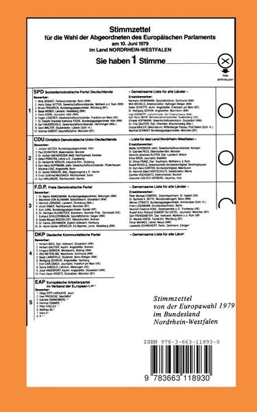 Produktbild: Europ&auml;ische Gemeinschaft &mdash; Europ&auml;isches Parlament &mdash; Europawahl