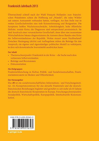 Produktbild: Frankreich Jahrbuch 2013