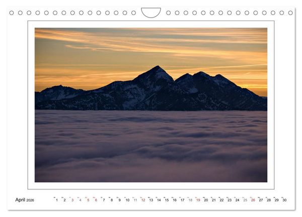 Produktbild: Unterwegs in den Chiemgauer Alpen (Wandkalender 2026 DIN A4 quer), CALVENDO Monatskalender