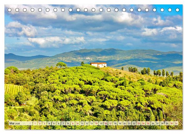 Produktbild: Toskana - Etruskische K&uuml;ste (Tischkalender 2026 DIN A5 quer), CALVENDO Monatskalender