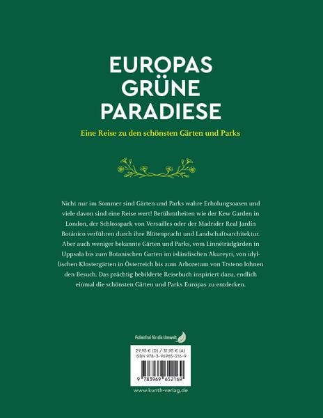 Produktbild: KUNTH Europas gr&uuml;ne Paradiese
