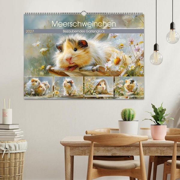 Produktbild: Meerschweinchen. Bezauberndes Gartengl&uuml;ck (Wandkalender 2027 DIN A2 quer), CALVENDO Monatskalender