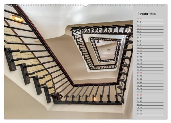 Produktbild: Faszination Treppen (hochwertiger Premium Wandkalender 2026 DIN A2 quer), Kunstdruck in Hochglanz