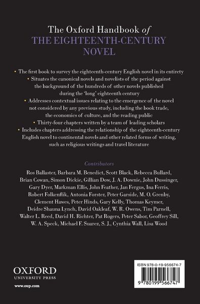 Produktbild: Ohb 18th Century Novel Ohbk C