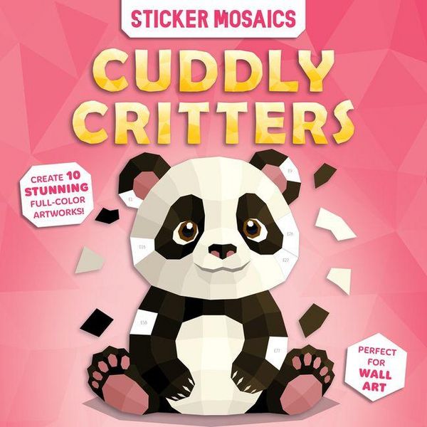 Produktbild: Paint by Sticker Book for Kids - Cuddly Critters Animal Activity Sticker by Number Mosaic Art with Tear-Out Pages Ages 4-8