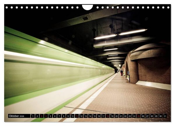 Produktbild: U-Bahn-Stationen Hannover (Wandkalender 2026 DIN A4 quer), CALVENDO Monatskalender