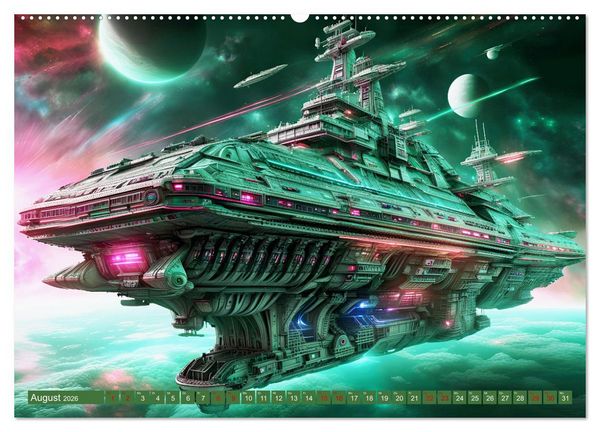 Produktbild: Kriegsschiffe Anbruch einer neuen &Auml;ra (Wandkalender 2026 DIN A2 quer), CALVENDO Monatskalender