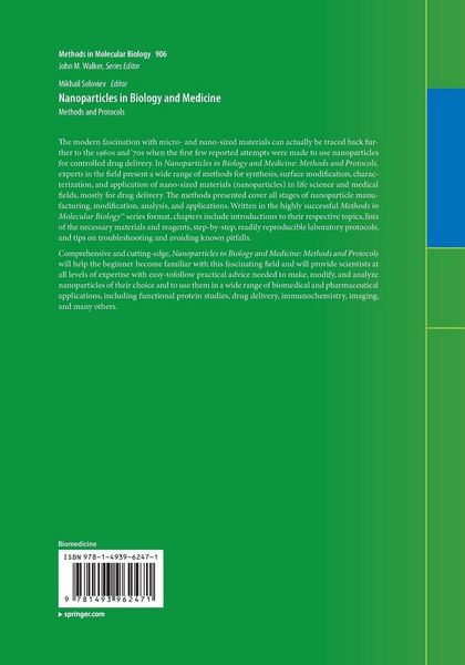 Produktbild: Nanoparticles in Biology and Medicine