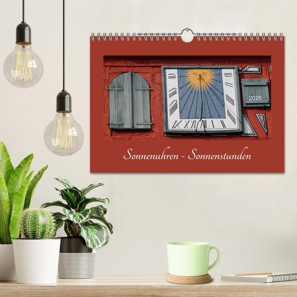 Produktbild: Sonnenuhren - Sonnenstunden (Wandkalender 2026 DIN A4 quer), CALVENDO Monatskalender