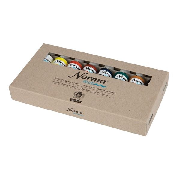 Produktbild: Schmincke Norma Blue Professional &Ouml;lfarben, Kartonset, 8 x 35 ml Tuben