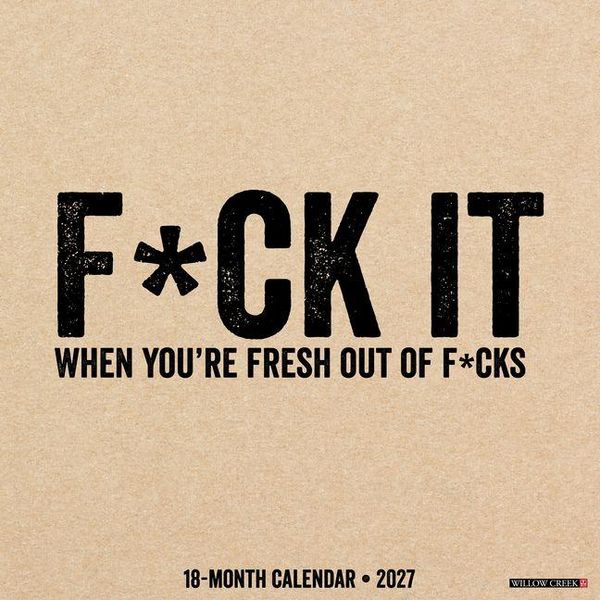 Produktbild: F*ck It 2027 12 X 12 Wall Calendar