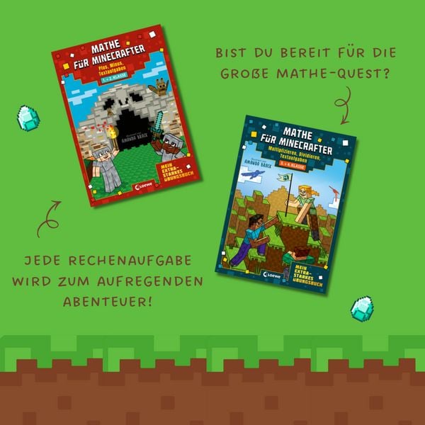 Produktbild: Mathe f&uuml;r Minecrafter - Mein extrastarkes &Uuml;bungsbuch