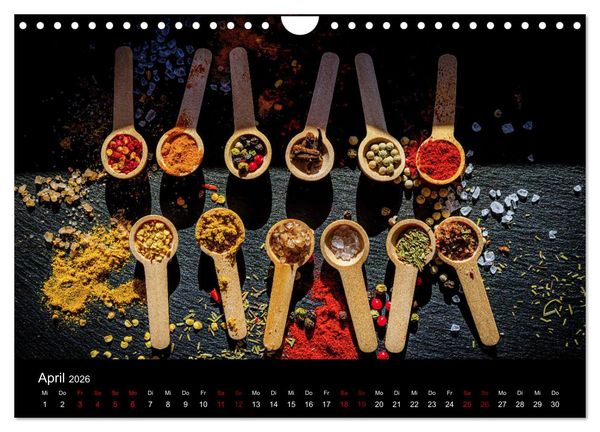 Produktbild: Spice Art - Gew&uuml;rze in Szene gesetzt (Wandkalender 2026 DIN A4 quer), CALVENDO Monatskalender