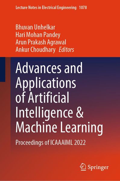 Produktbild: Advances and Applications of Artificial Intelligence & Machine Learning