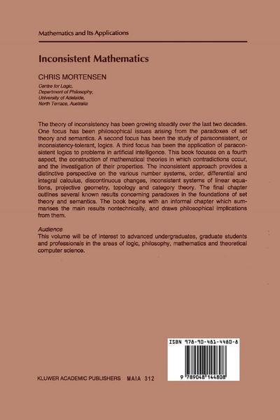 Produktbild: Inconsistent Mathematics