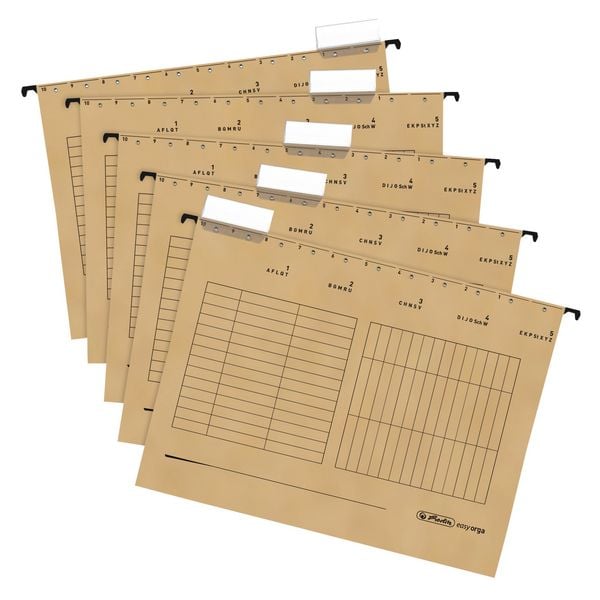 Produktbild: Herlitz H&auml;ngemappe A4 natron 5er Set