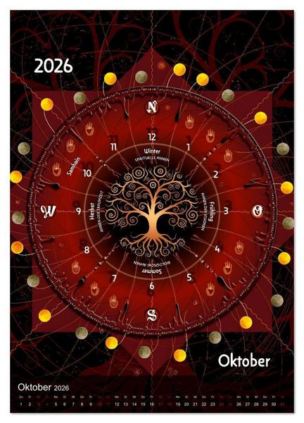 Produktbild: Jahreskreise (Wandkalender 2026 DIN A3 hoch), CALVENDO Monatskalender