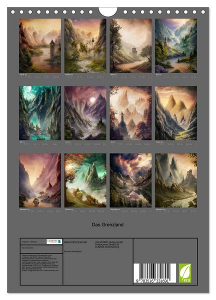 Produktbild: Das Grenzland (Wandkalender 2026 DIN A4 hoch), CALVENDO Monatskalender